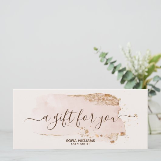 Elegant modern Gold Glitter Blush Pink (Staand voorkant)