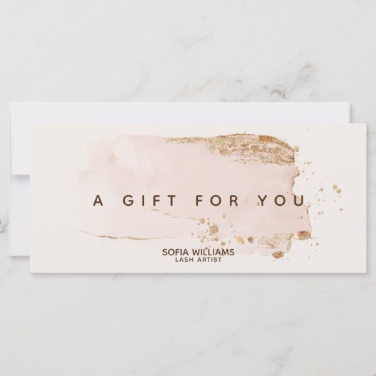 Elegant modern Gold Glitter Blush Pink (Voorkant)