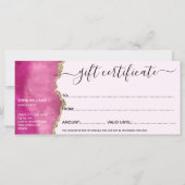 Elegant modern Gold Glitter Roze Agate (Achterkant)