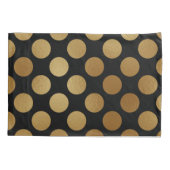 Elegant modern Gold Gradient Polka Dots Pattern | Kussensloop (Achterkant-Links)