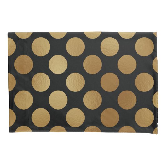 Elegant modern Gold Gradient Polka Dots Pattern | Kussensloop (Voorkant-Links)