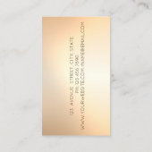 Elegant Modern, Gold-microfoon, muziekdocent Visitekaartje (Achterkant)