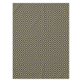 Elegant modern Gold Squares diamant Tiles Pattern Tafelkleed (Voorkant)