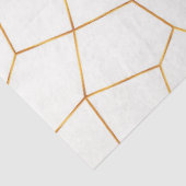 Elegant modern Gold White Glas in lood Collectie Tissuepapier (Detail)