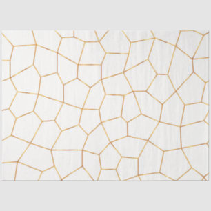 Elegant modern Gold White Glas in lood Collectie Tissuepapier