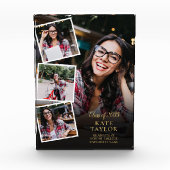 Elegant Modern Goud Afstuderen 4 Fotoblokken (Voorkant)