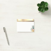 Elegant Modern Goud Bloemen Ananas Post-it® Notes (Kantoor)