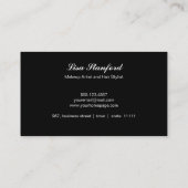 Elegant modern goud, Blush roze visitekaartje (Achterkant)