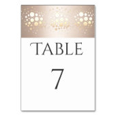 Elegant modern goud/brons confetti kaart (Voorkant)