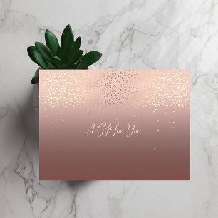Elegant Modern Goud Confetti Kortingskaartje