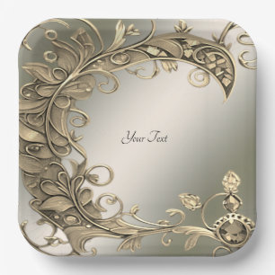 Elegant Modern Goud Decoratief Papier Bord