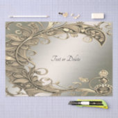 Elegant modern goud decoratief weefsel papier (Craft)