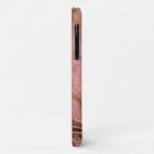 Elegant modern goud en roos goudmarmer Case-Mate iPhone case (Achterkant/links)