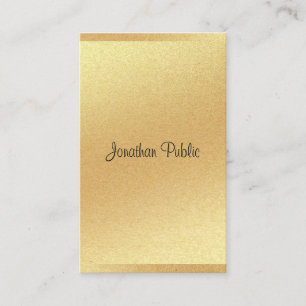 Elegant Modern Goud Glitter Kalligrafie Script Visitekaartje