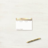 Elegant modern goud, kant-en-klaar post-it® notes (Op bureau)