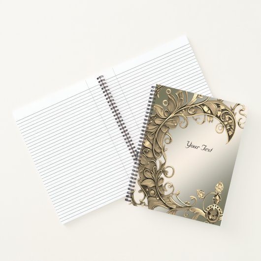 Elegant modern gouden decoratief Notitieboek (Binnen)