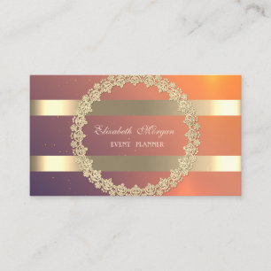 Elegant Modern, Gouden Frame Streep Visitekaartje