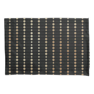 Elegant modern gouden kralen cirkels Stippen patro Kussensloop