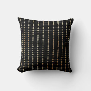 Elegant modern gouden kralen Stippen patroon   Kussen