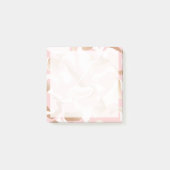 Elegant modern goudroze wit abstract patroon post-it® notes (Voorkant)