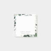 Elegant Modern Green Leafy Tropical Foliage Fern Post-it® Notes (Voorkant)