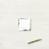 Elegant Modern Green Leafy Tropical Foliage Fern Post-it® Notes (Op bureau)