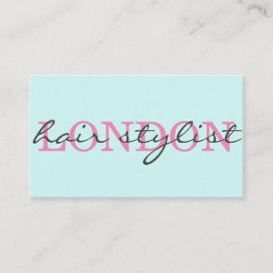 Elegant modern haarstylist script handtekening visitekaartje