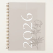 Elegant Modern Hand-Drawn Sketch Floral Organize (Devant)