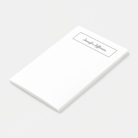 Elegant modern, handgeschreven beeldscherm — profe post-it® notes (Schuin)