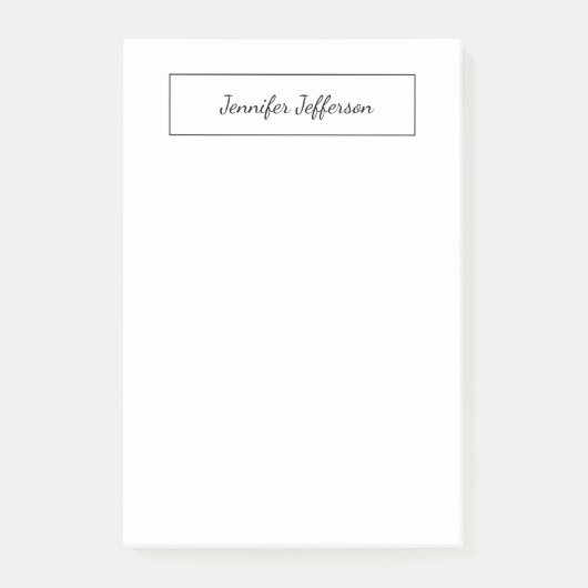 Elegant modern, handgeschreven beeldscherm — profe post-it® notes (Voorkant)