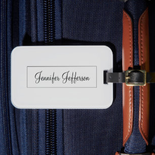 Elegant Modern Handgeschreven Eenvoudig Profession Bagagelabel