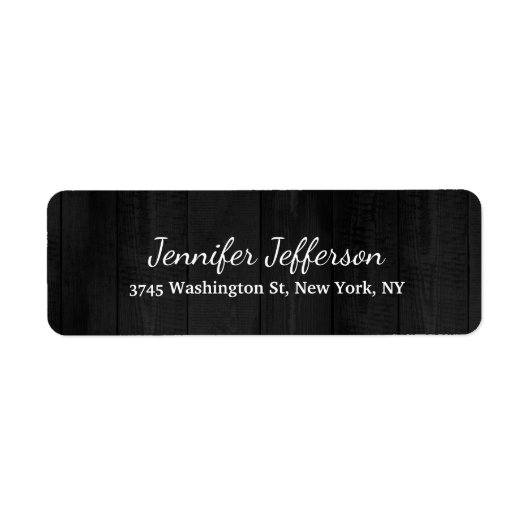 Elegant Modern Handschrift Creatief Gewoon Grijs Etiket (Voorkant)
