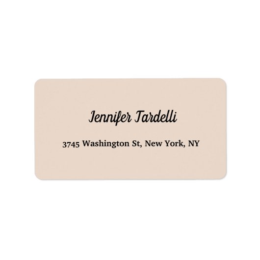 Elegant modern handschrift in Professional Etiket (Voorkant)