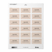 Elegant modern handschrift in Professional Etiket (Full Sheet)