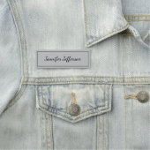 Elegant modern handschrift in Professional Grey Naamplaatje (In situ)