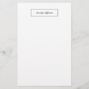 Elegant Modern Handwriting Eenvoudig Professioneel Briefpapier