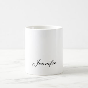 Elegant Modern Handwriting Eenvoudig Professioneel Koffiemok