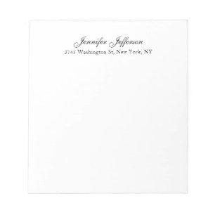 Elegant Modern Handwriting Eenvoudig Professioneel Notitieblok