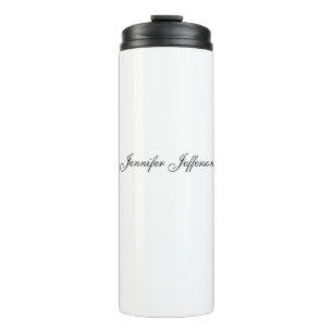 Elegant Modern Handwriting Eenvoudig Professioneel Thermosbeker