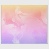 Elegant modern holografisch marmer cadeaupapier (Vlak)