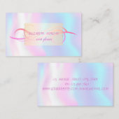 Elegant modern holografisch visitekaartje (Voorkant / Achterkant)