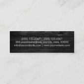 Elegant modern hout gekleurd uitzicht #4 mini visitekaartje (Achterkant)