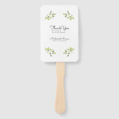 Elegant modern huwelijk. Dank je. Handwaaier (Voorkant)