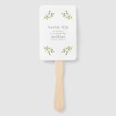 Elegant modern huwelijk. Dank je. Handwaaier (Voorkant)