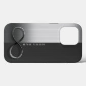 Elegant Modern Infinity | Silver Gray Case-Mate iPhone Case (Achterkant (horizontaal))
