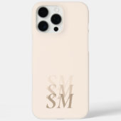 Elegant modern Initiaal monogram Case-Mate iPhone Case (Achterkant)