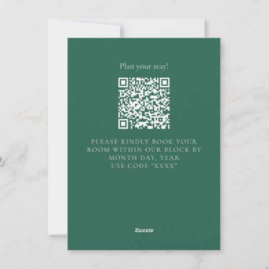 Elegant Modern Invitation Insert Wedding Details (Dos)