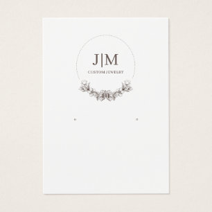 Elegant modern juwelen die beeldmonogram verdienen visitekaartje