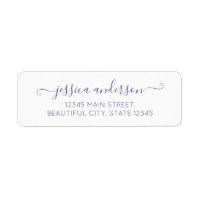 Elegant modern kalligrafiescript Paars Violet