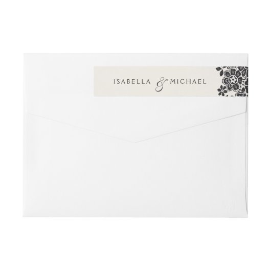 Elegant modern klassiek monogram voor het bruiloft (Achterkant)